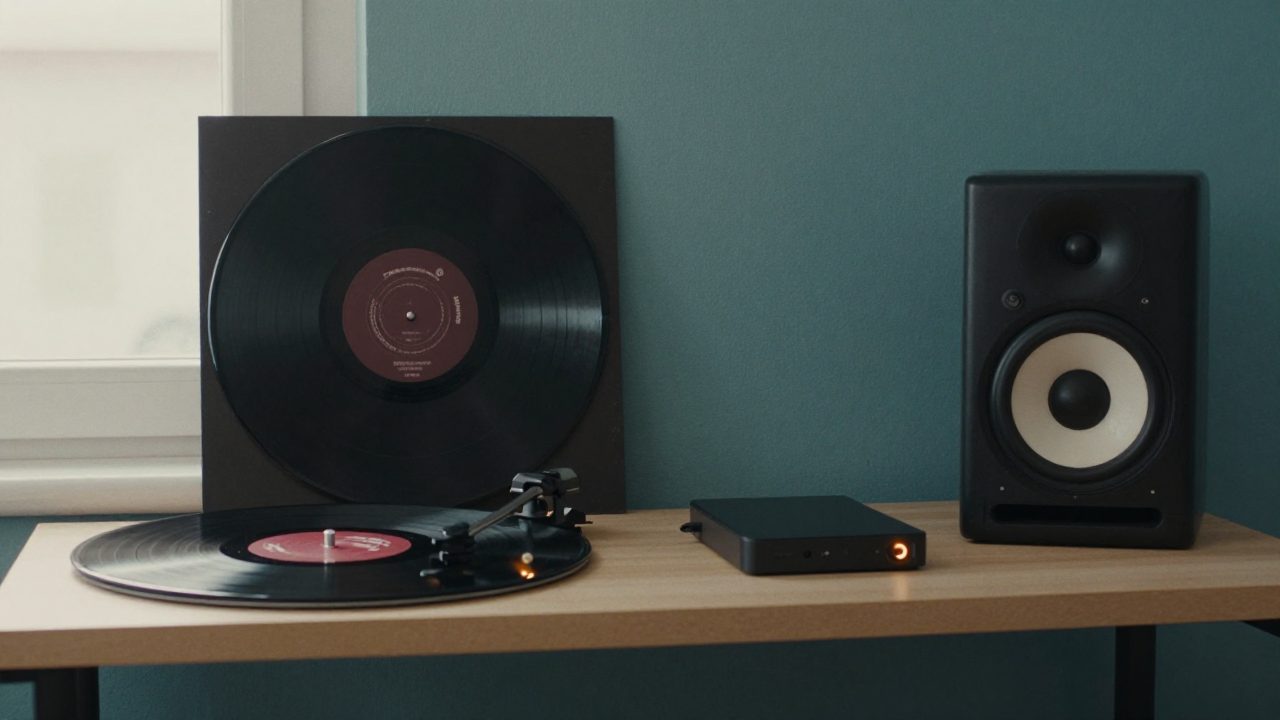 Vinyl, external drive and monitors as master deliveries